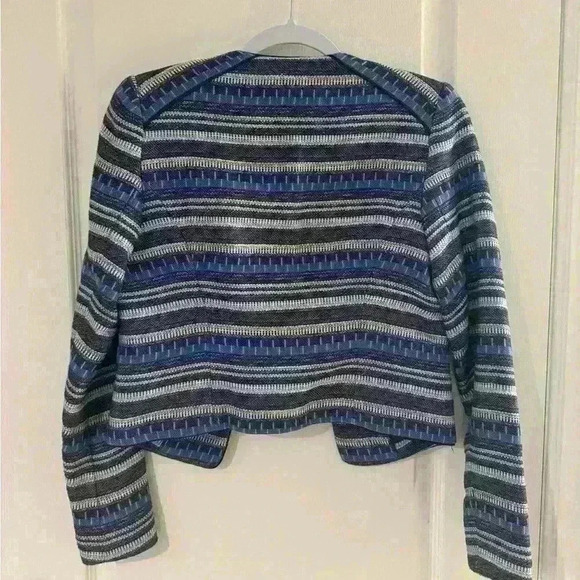 RW&CO. Woman’s blazer jacket suit in blue pattern  never worn before - Picture 2 of 5